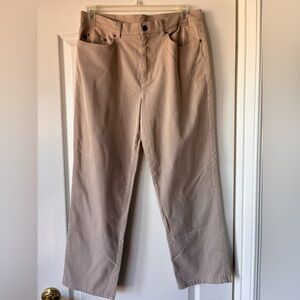 Lauren Ralph Lauren Corduroy Cotton Pants Khaki Womens 14 petite